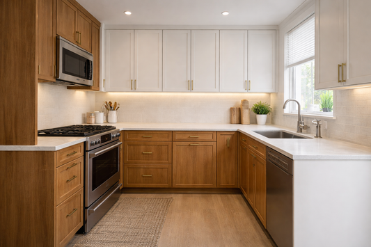 Wood Kitchen Cabinets for Small Kitchens: How to Make Warm Finishes Feel Light