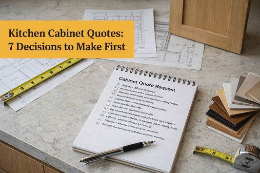 Kitchen Cabinets: Top 7 Decisions to Make Before You Request Quotes